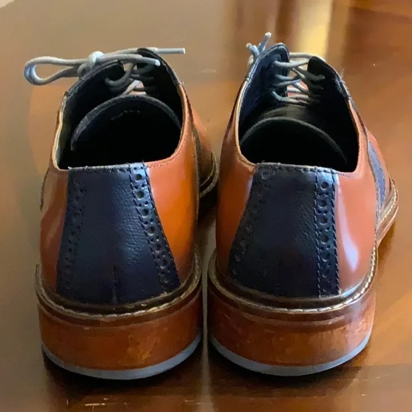 Cole Haan Brown and Blue Oxford Shoes Classic Design - Picture 9 of 10